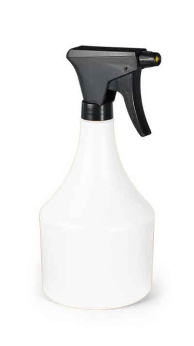 Floralo e. K. Sprühflasche Kunststoff-Sprayer mit Messingdüse, 1 Liter Fassungsvermögen, 1,00 Liter, mit Messingdüse, weiß
