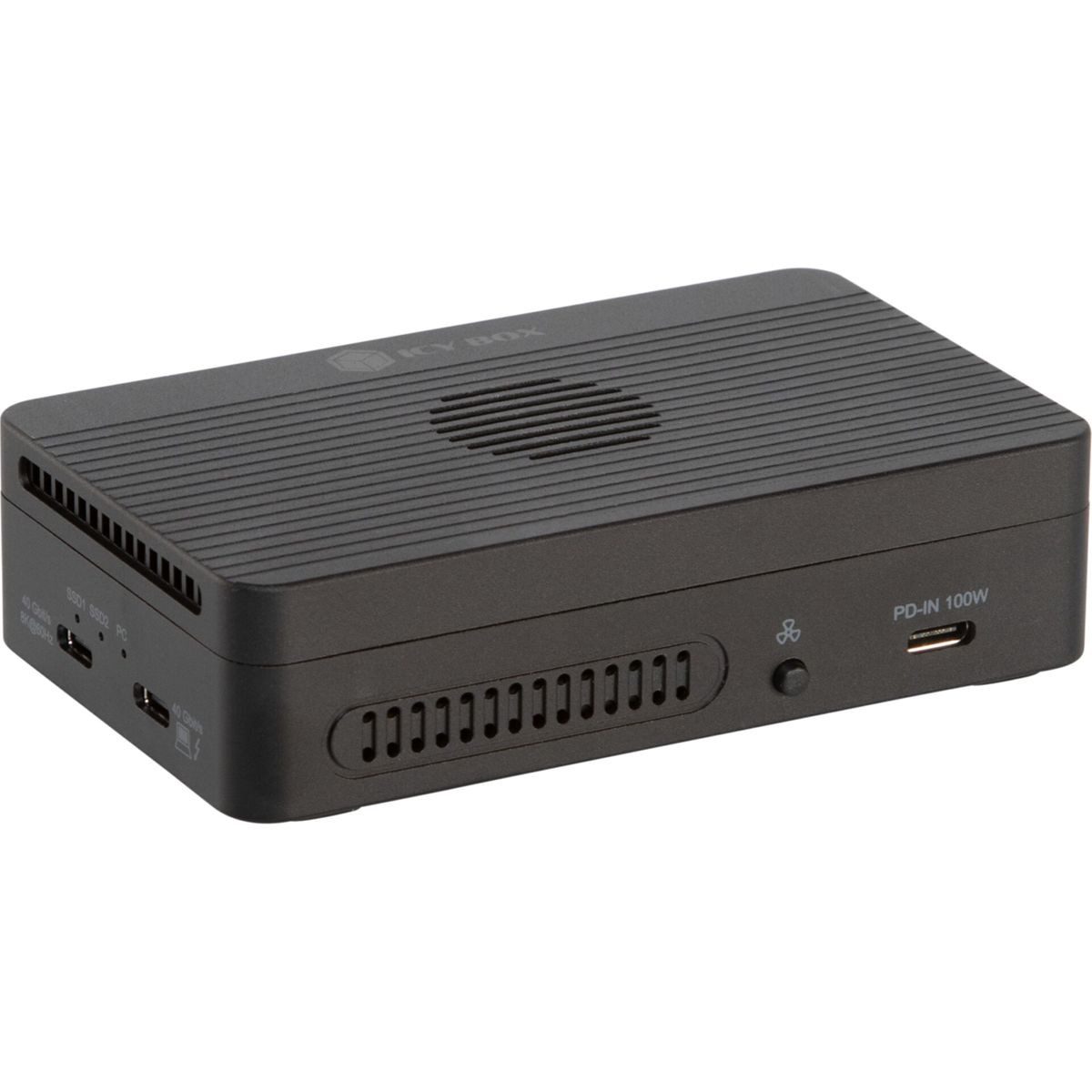 ICY BOX Festplatten-Gehäuse Heart RAID 2818 2-fach RAID Gehäuse M2 NVMe 2280