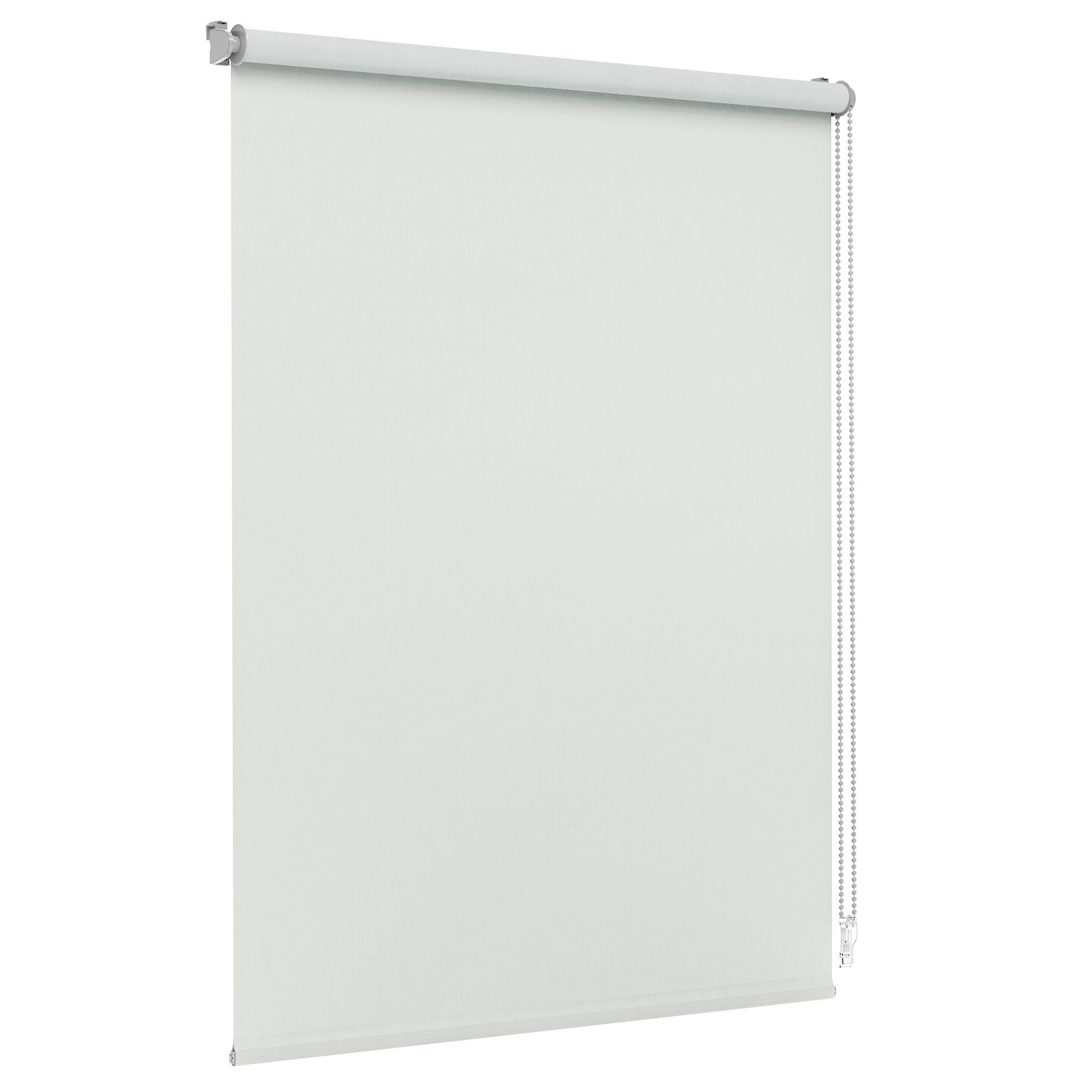 Rollo Lichtdurchlässig, 30 x 100 cm, hellgrau [Stoffbreite 26,6 cm], jalousiescout, blickdicht, ohne Bohren, freihängend, Klemmfix, vormontiert, mit Kindersicherung, für Fenster und Türen, Sichtschutz