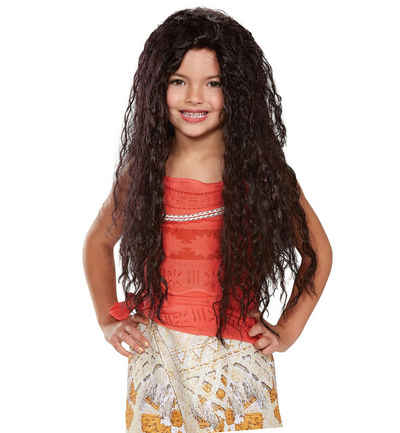 Disguise Kostüm Moana Disney Vaiana Ozeanien Polynesien Prinzessin Mädchen Perücke