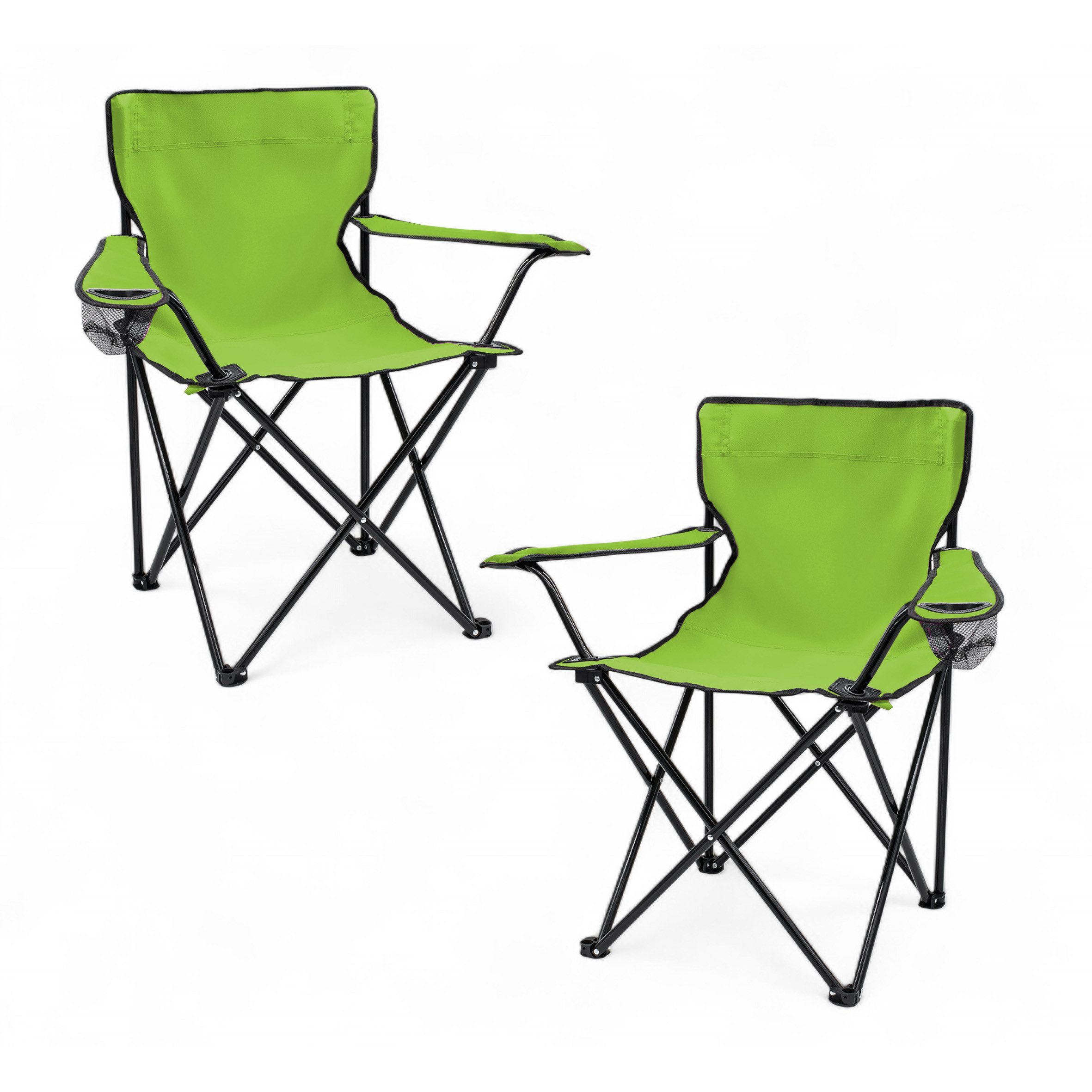 Spetebo Campingstuhl Campingstuhl mit Getränkehalter - günstig online kaufen