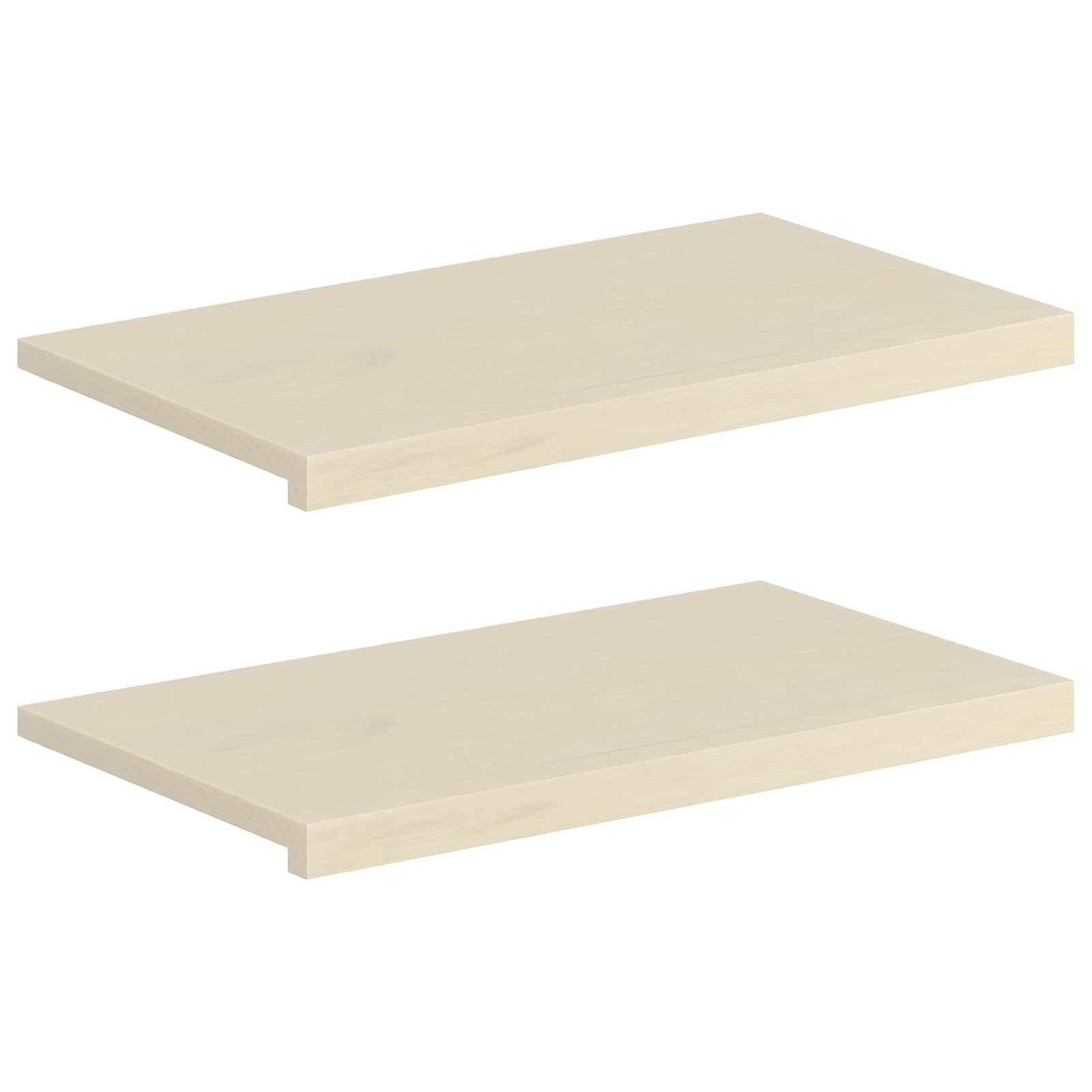 vidaXL Fensterbank 70 x 40 x 2 cm Fensterbänke 2 stk Weiß 70x30x2 cm Massivholz Eiche
