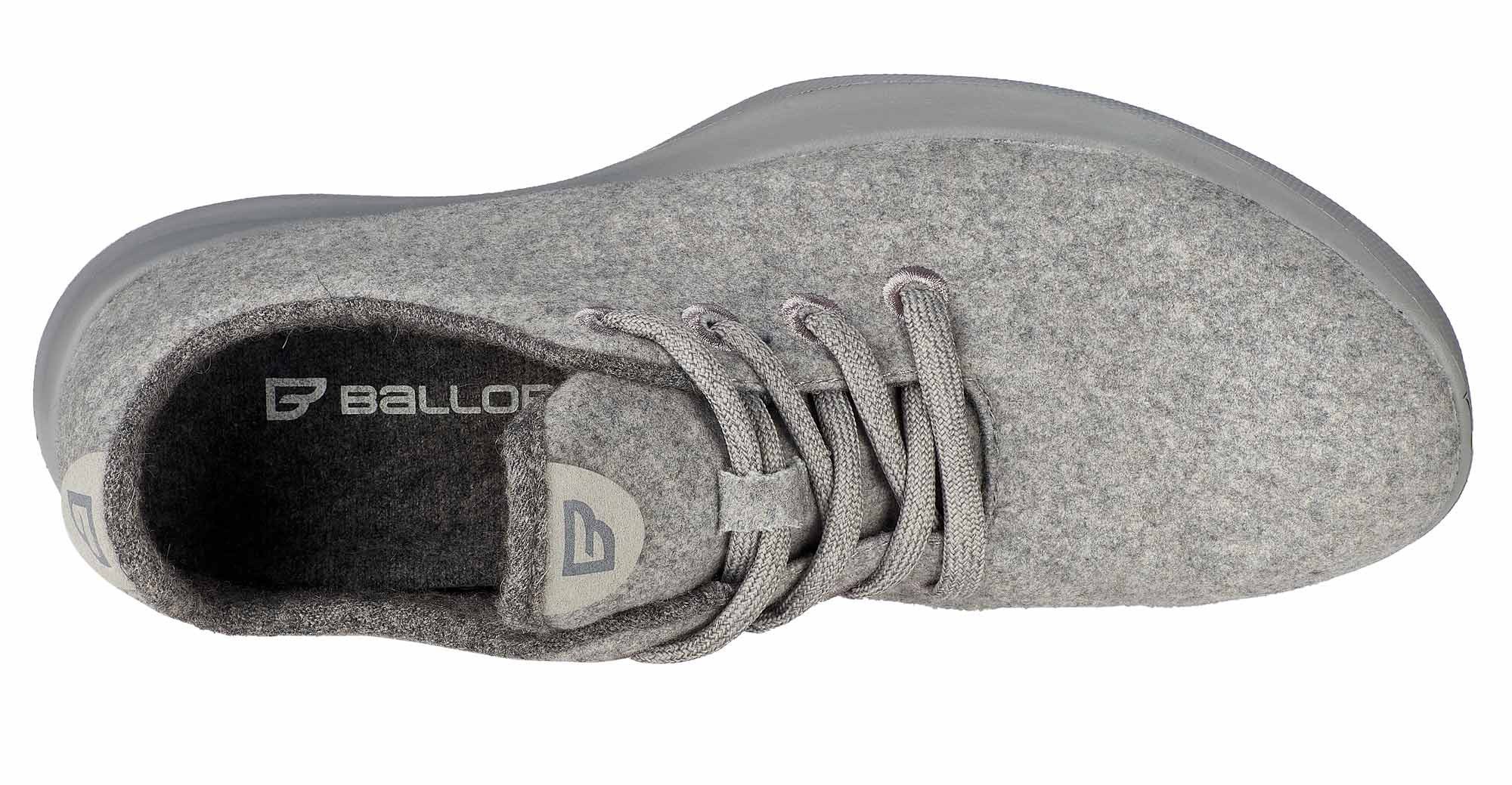 Ballop Tenderness (60% Schafswolle) grau Sneaker