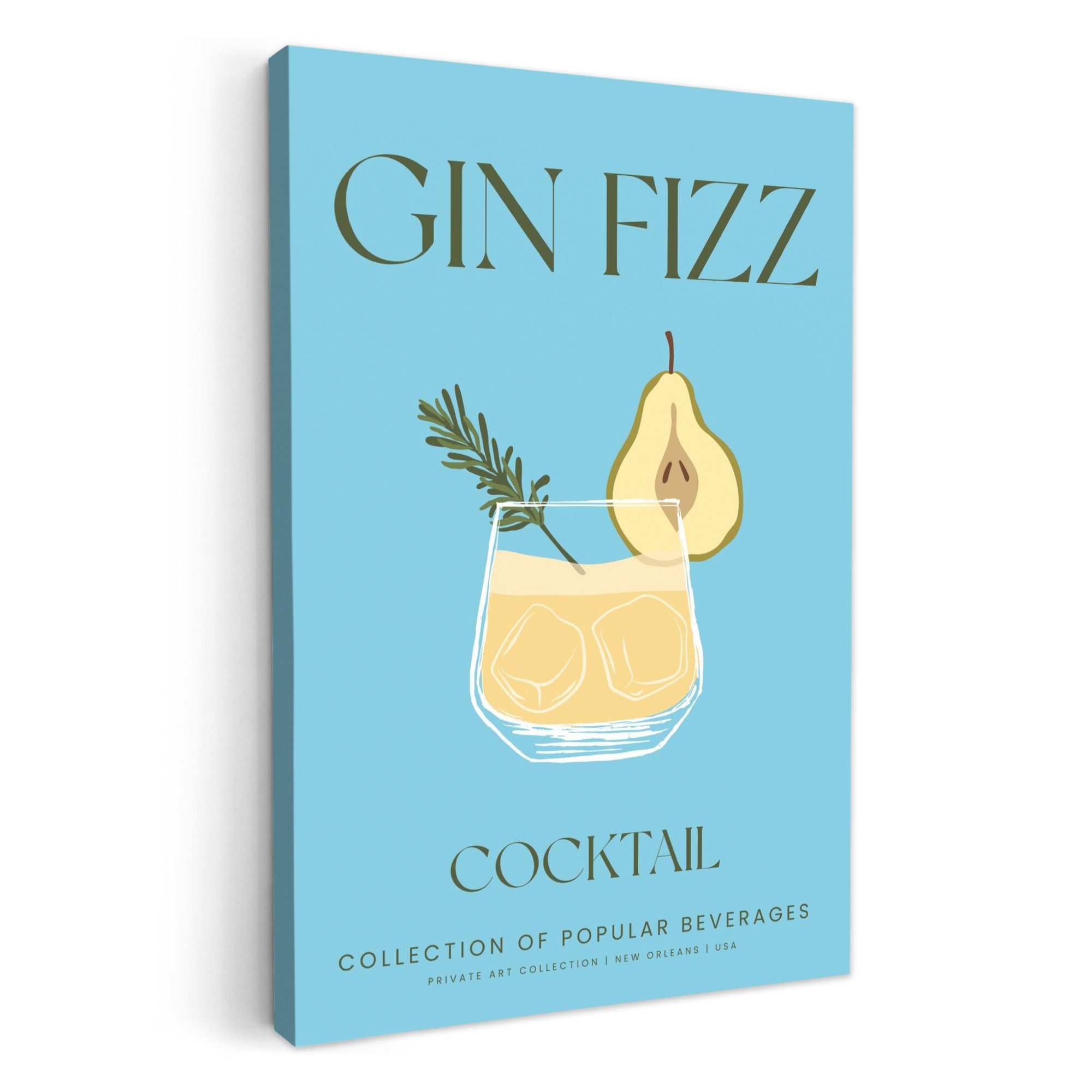 OneMillionCanvasses® Leinwandbild Jahrgang - Cocktail - günstig online kaufen