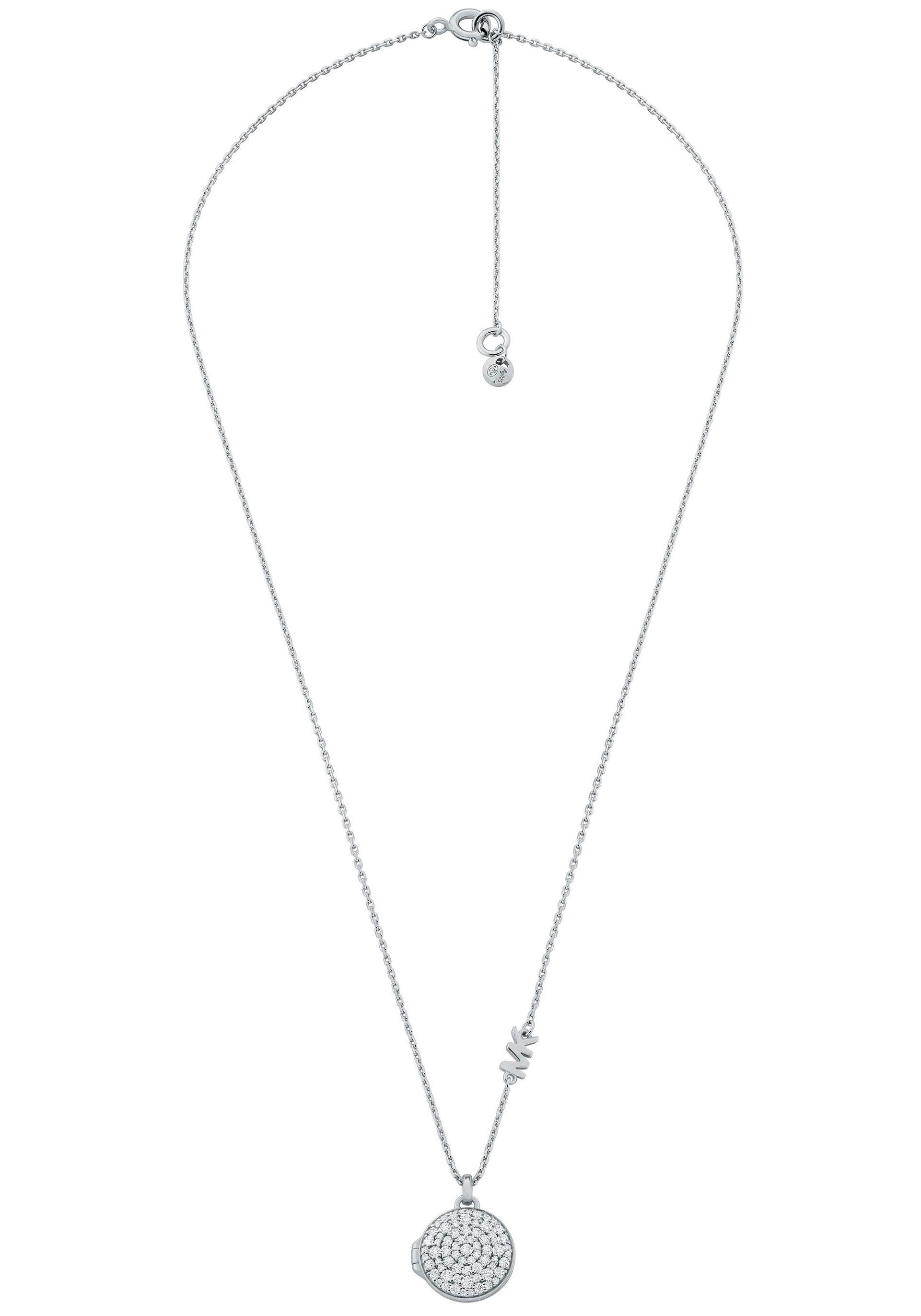 MICHAEL KORS Ohrring und Ketten Set Mulitpack Schmuck Silber 925 PREMIUM LOCKET (Set, 5-tlg), mit Zirkonia (synth)