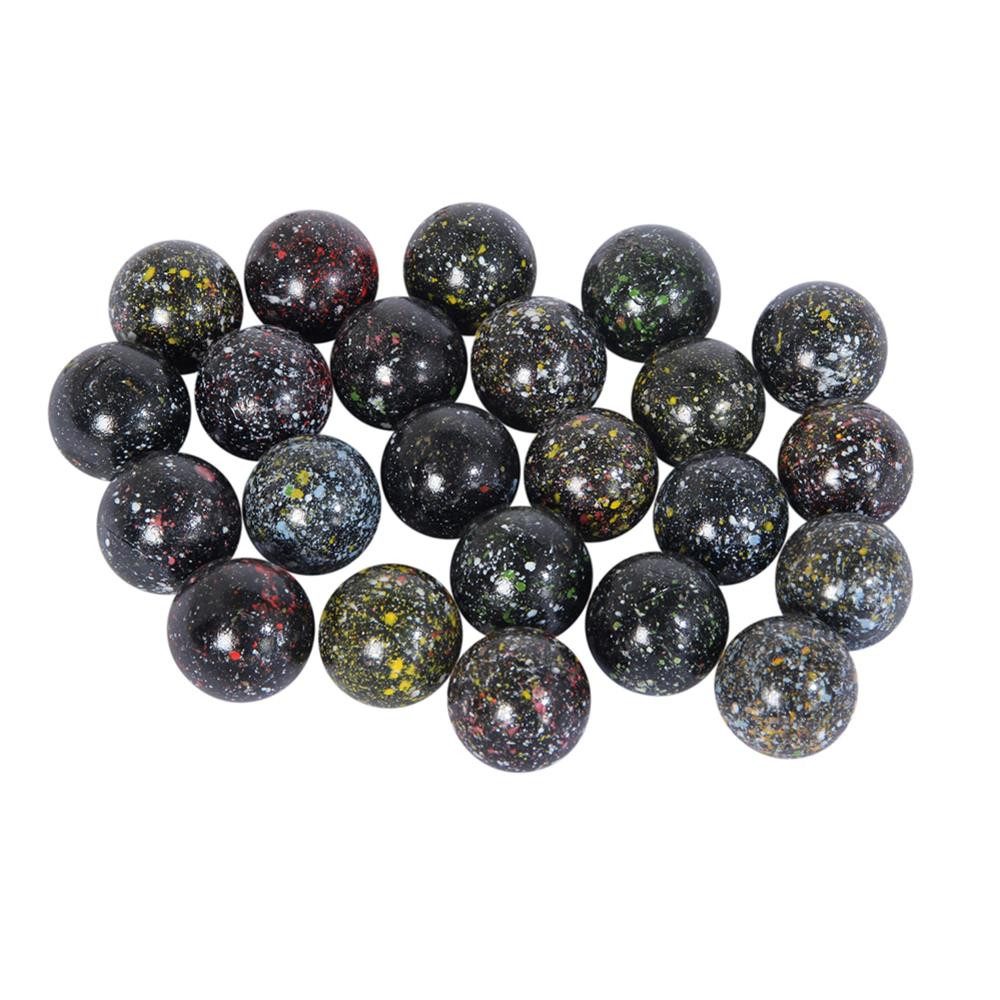 Bartl Spiel Glas Murmeln Pinto 30 mm 30 Stück, Deko Glaskugeln bunt