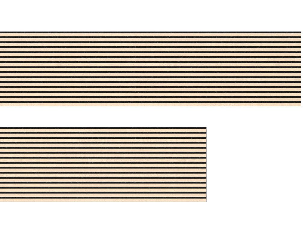 Timefloor Wandpaneel Timefloor Akustikpaneel Wandverkleidung Light Oak, BxL: 244x60.5 cm