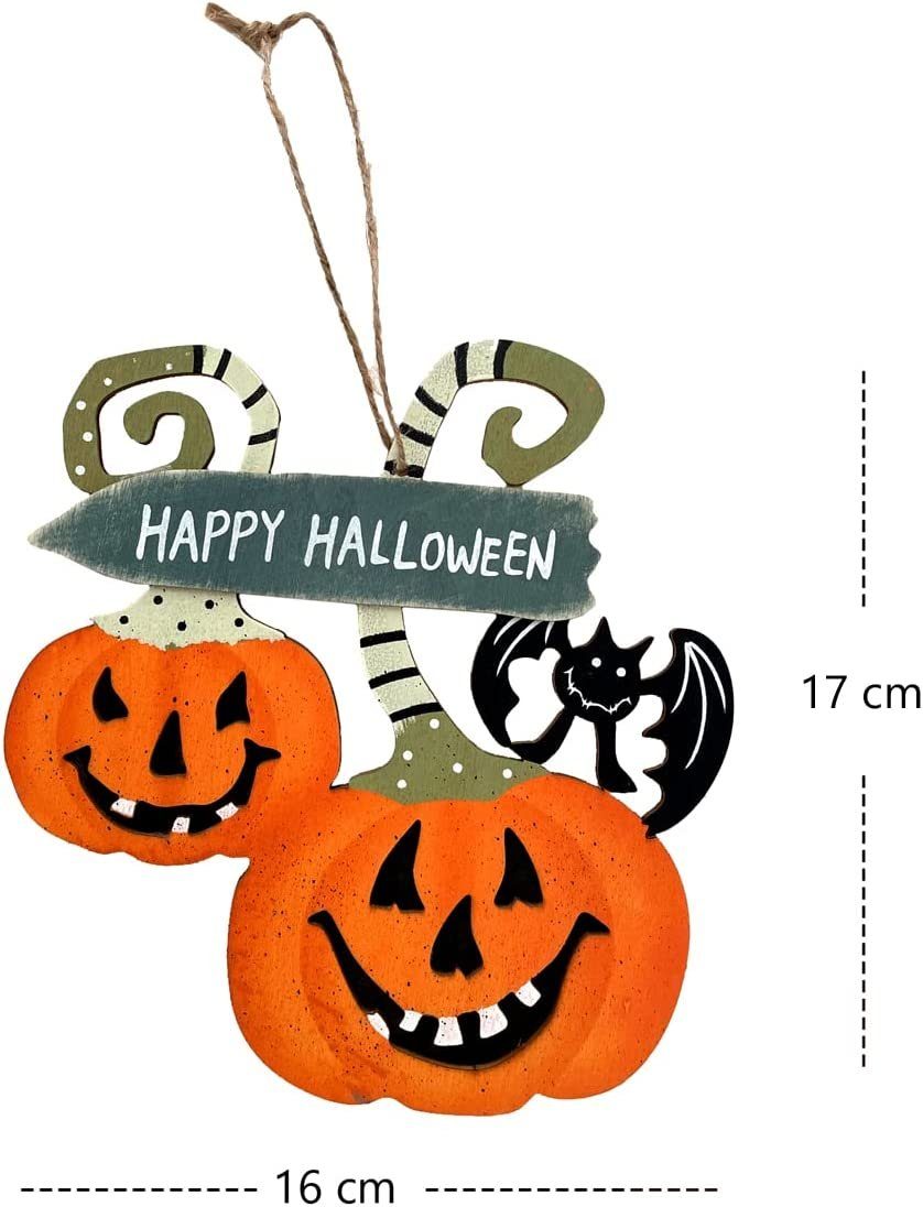 LB H&F Lilienburg Hängedekoration Deko Fenster Anhänger Fledermaus Tür Halloween (Herbst Kürbis Dekoration zum Feldermaus Hängen Hänger Herbstdeko Herbstdekoration Fensterhänger Fensterschmuck Fensteranhänger Holz Hängedeko Geister Dekohänger kruselig Horror Türschild Türdeko Türschmuck Türhänger Figur Feiger Party 2022 kaufen Trend)