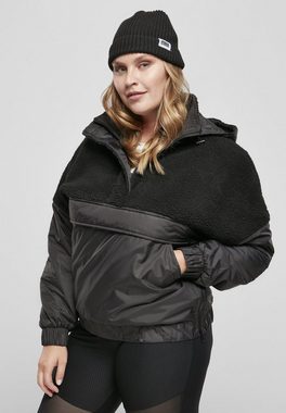 URBAN CLASSICS Winterjacke Damen Ladies Sherpa Mix Pull Over Jacket (1-St)