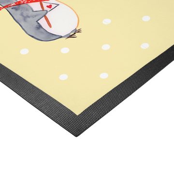 Fußmatte 60 x 90 cm Big Band - Gelb Pastell - Geschenk, lustige Sprüche, Musik, Mr. & Mrs. Panda, Höhe: 0 mm