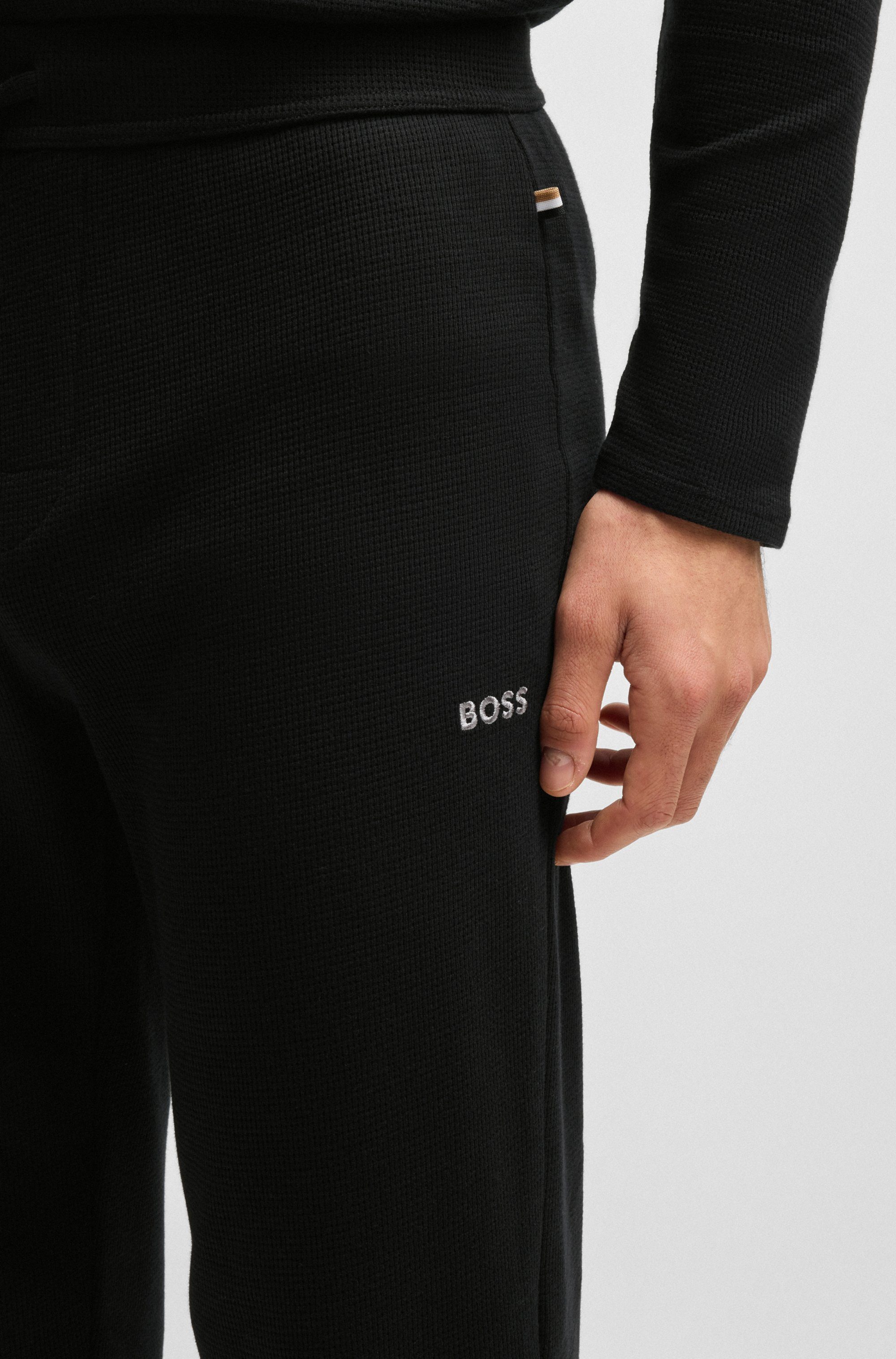 BOSS Pyjamahose Waffle Pants Cuf