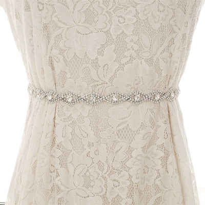 Rouemi Gürtelriemen Brautgürtel, Hochzeitskleid Mode elegante zarte Kette Taille Kette