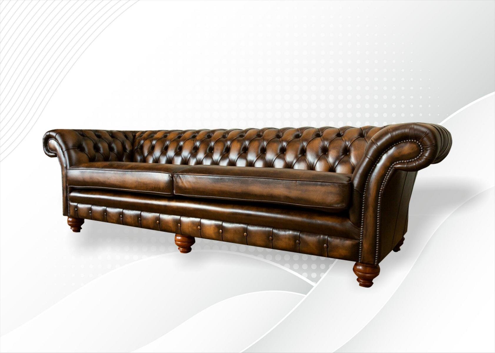 Chesterfield-Sofa, Design Chesterfield 4 Sofa Sitzer JVmoebel Sofa Couch cm 265