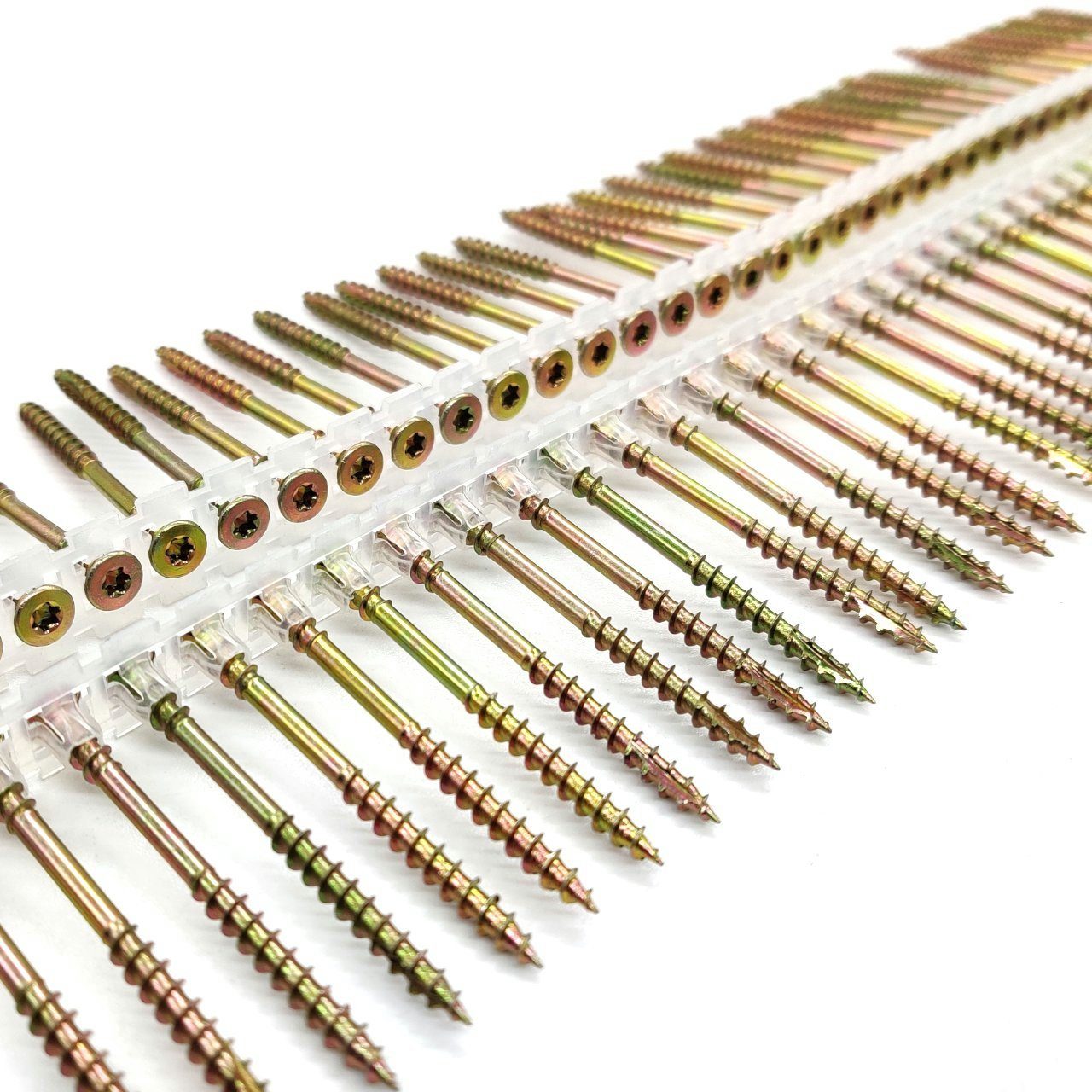 adunox Spanplattenschraube Magazinschrauben OSB Verlegeschrauben gelb verzinkt TX20, (500 St)