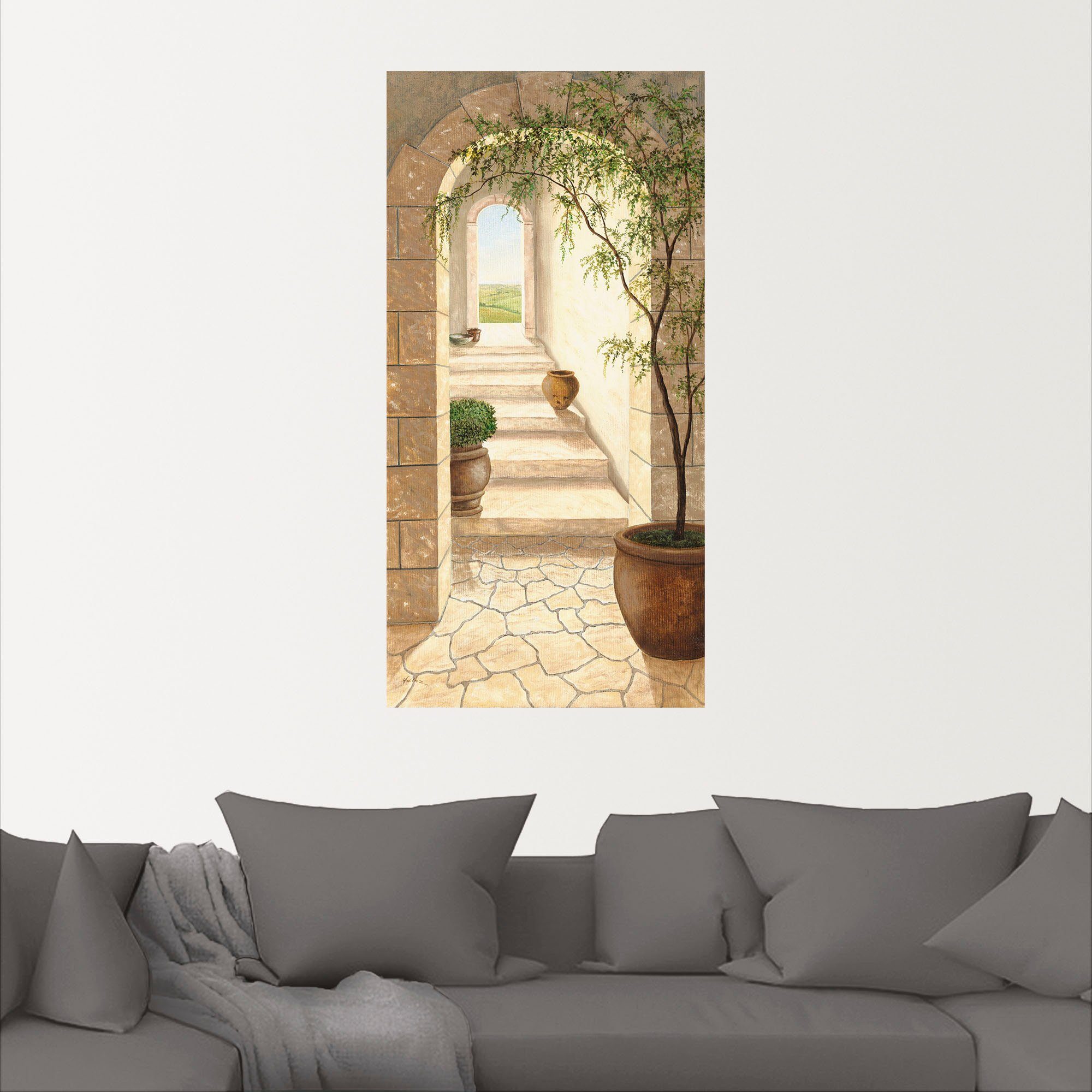 Artland Wandbild Toskanischer Durchgang, Fenster & günstig online kaufen