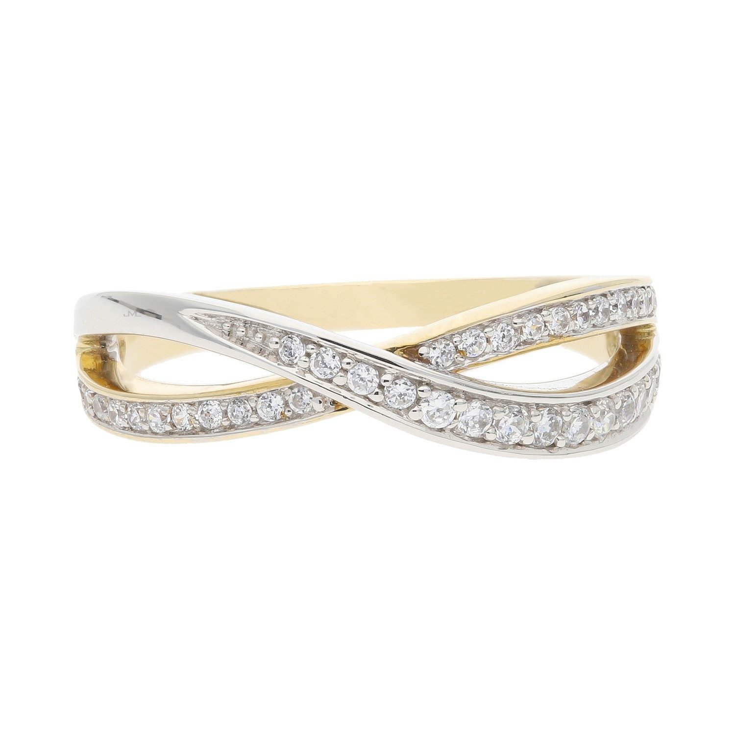 JuwelmaLux Fingerring JuwelmaLux Ring Bicolor Gold 333 mit Zirkonia JL10-07-0147 (kein Set, 1-tlg)