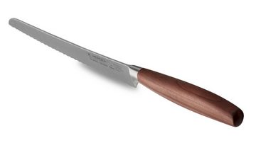 H. Herder Brotmesser 22cm Eterno-geschmiedet mit Griff aus gedämpftem Pflaumenholz, Im Gesenk geschmiedeter Spezialstahl, Griff aus Pflaumenholz