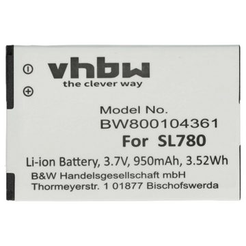 vhbw kompatibel mit Siemens Gigaset SL788, SL78H Akku Li-Ion 950 mAh (3,7 V)