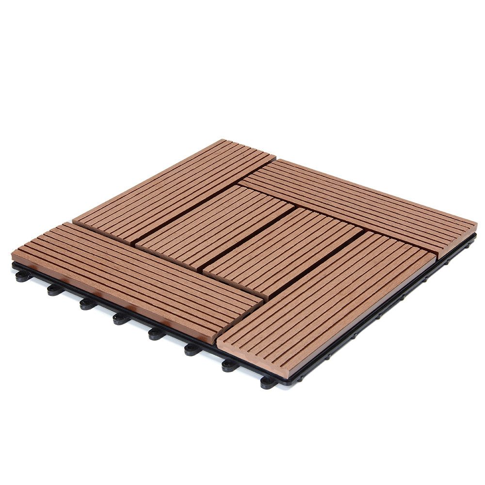 Deuba Holzfliesen 1x Mosaik Terrakotta günstig online kaufen