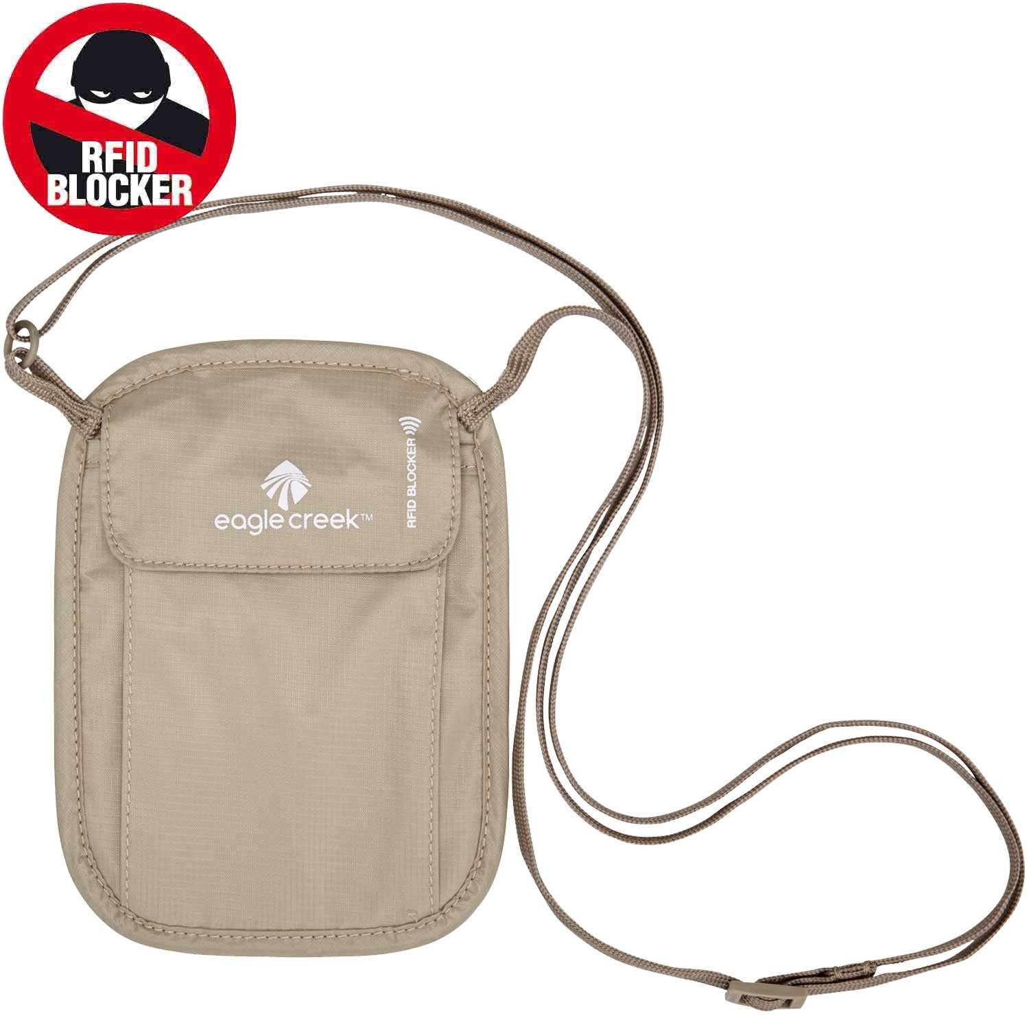 Eagle Creek Geldbörse Eagle Creek Neck Wallet RFID Blocker tan (Stück, 1-tlg., Stück), Freizeit, modisch