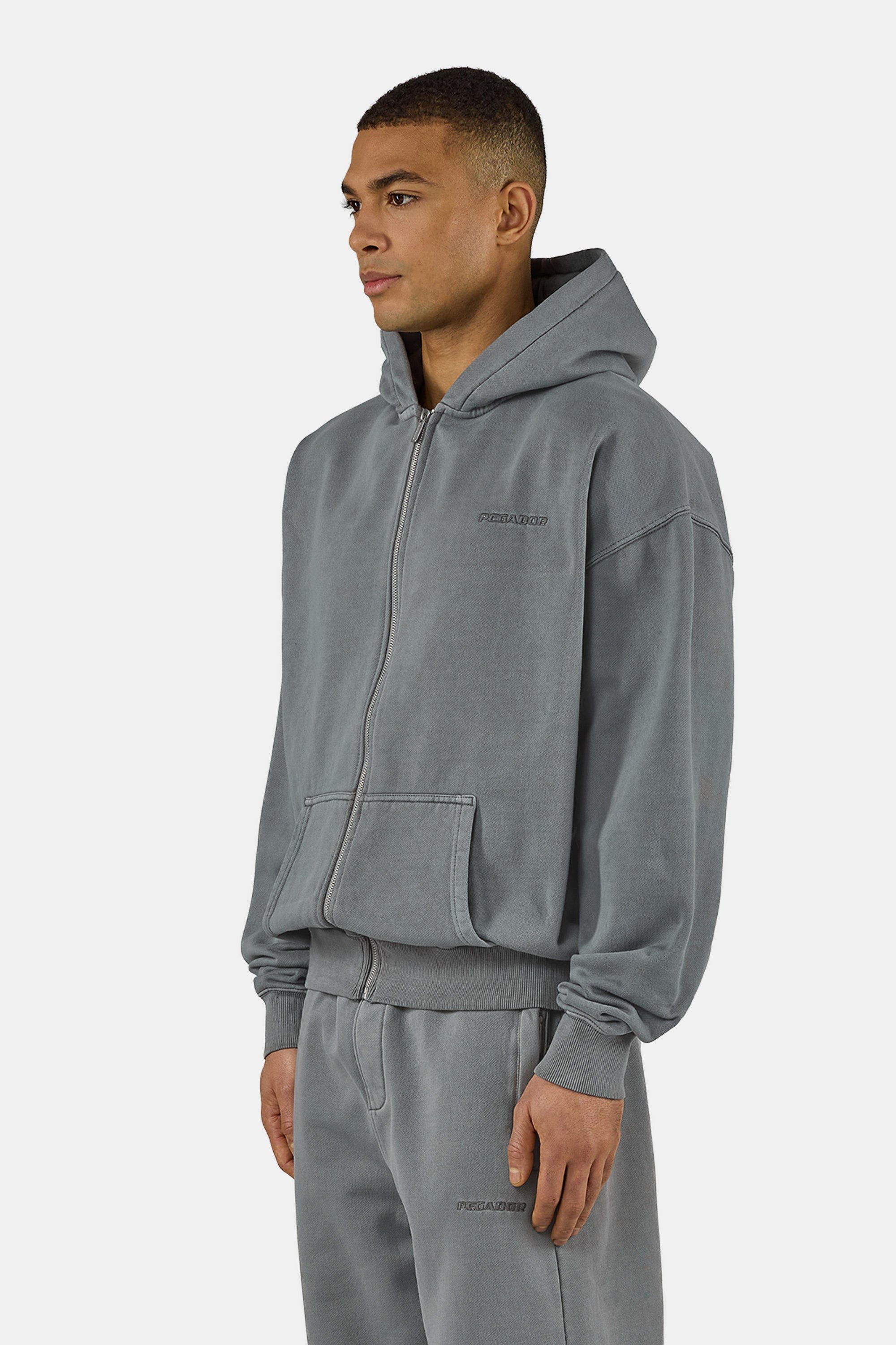 PEGADOR Kapuzensweatjacke Logo Oversized Sweat Jacket Baumwollmischung, oversize