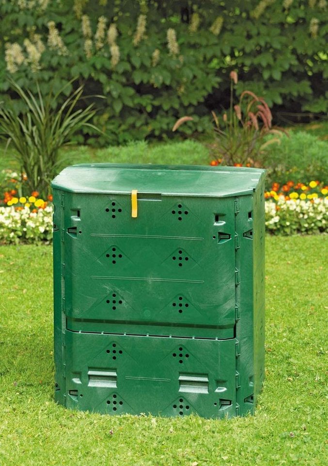 Juwel Komposter Juwel Kompostbehälter Komposter mit Deckel BIO 400,  74x74x84 cm,