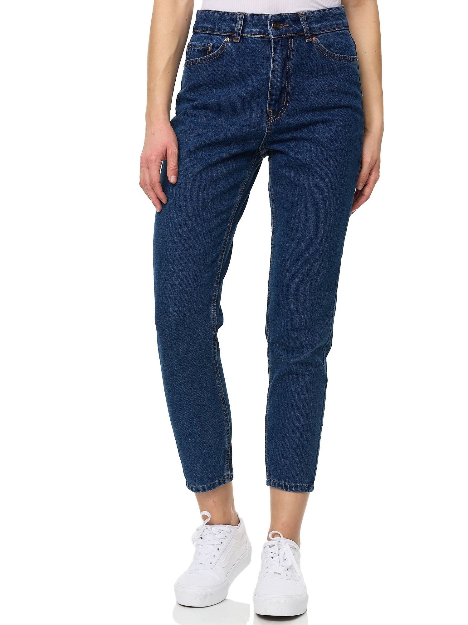 Tazzio Mom-Jeans F129 Mom Fit Schnitt, High Waist, lockere Passform, Tapered Leg
