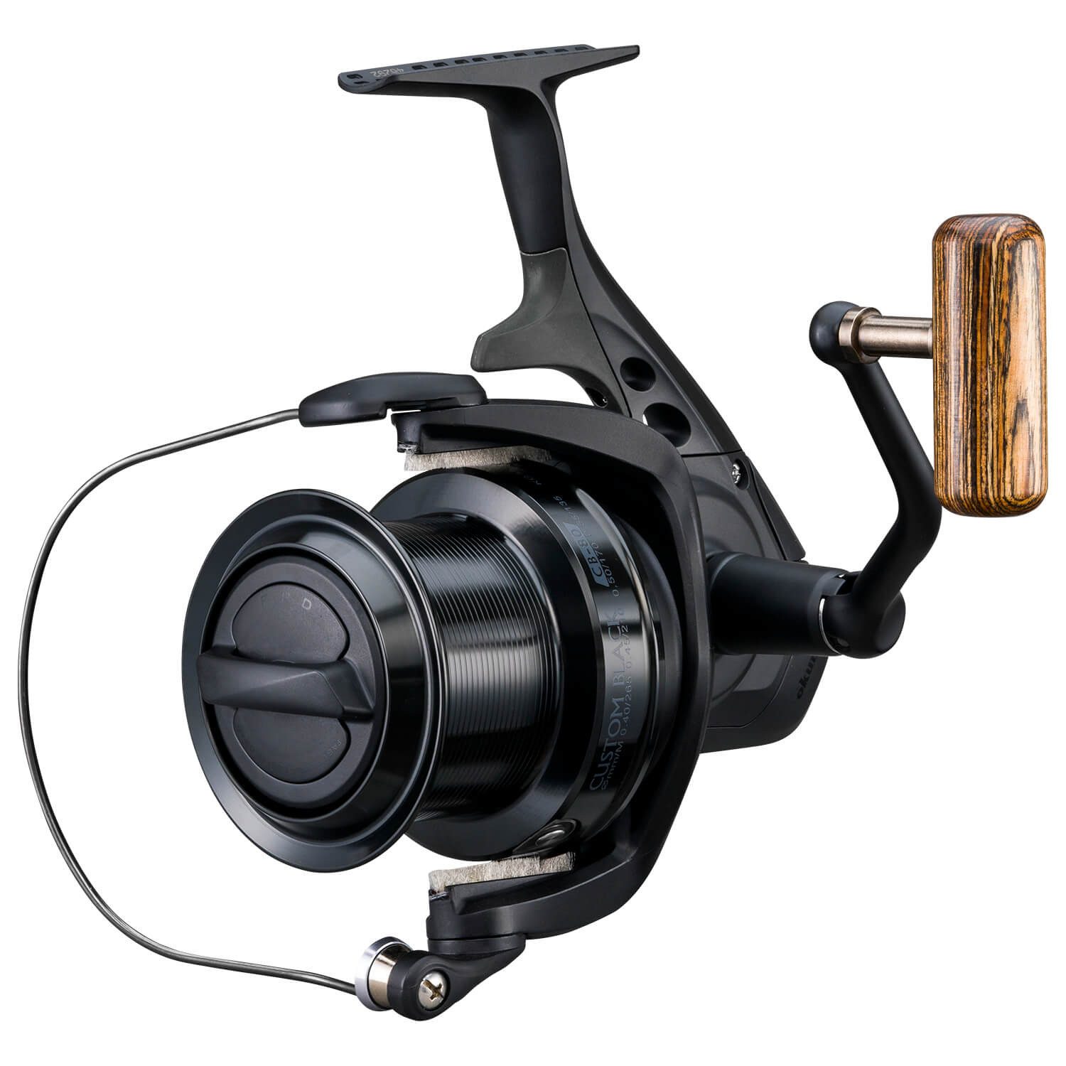 Okuma Fishing Spinnrolle Okuma Custom Black Spinnrolle Angelrolle), Übersetzung 3.8:1