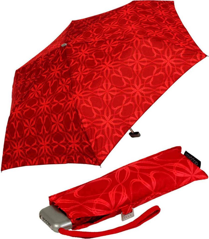Slim und sehr doppler® flacher Bloom, Mini Langregenschirm Carbonsteel - extrem Schirm leichter