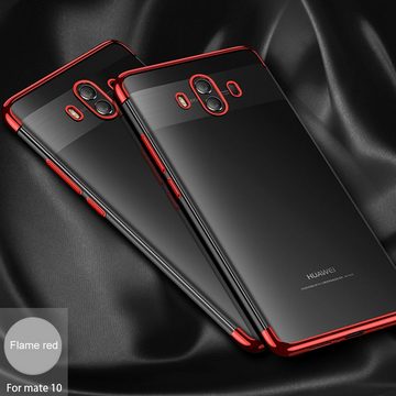 König Design Handyhülle Huawei Mate 10, Huawei Mate 10 Handyhülle Bumper Backcover Rot