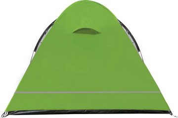 Portal Outdoor Tunnelzelt Zelt für 3 Personen wasserdicht wasserfest Camping Bravo 3 grün, Personen: 3 (mit Transporttasche), mit Veranda wetterfest