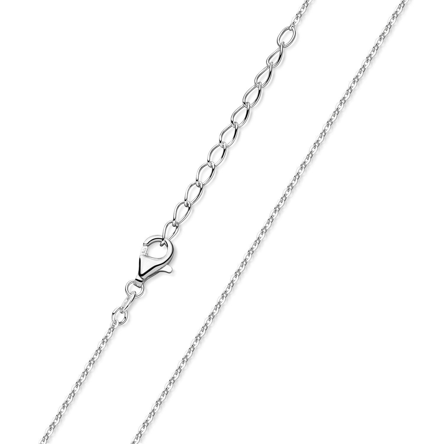 Materia Gliederkette Kinderankerkette verstellbar K75, 925 Silber