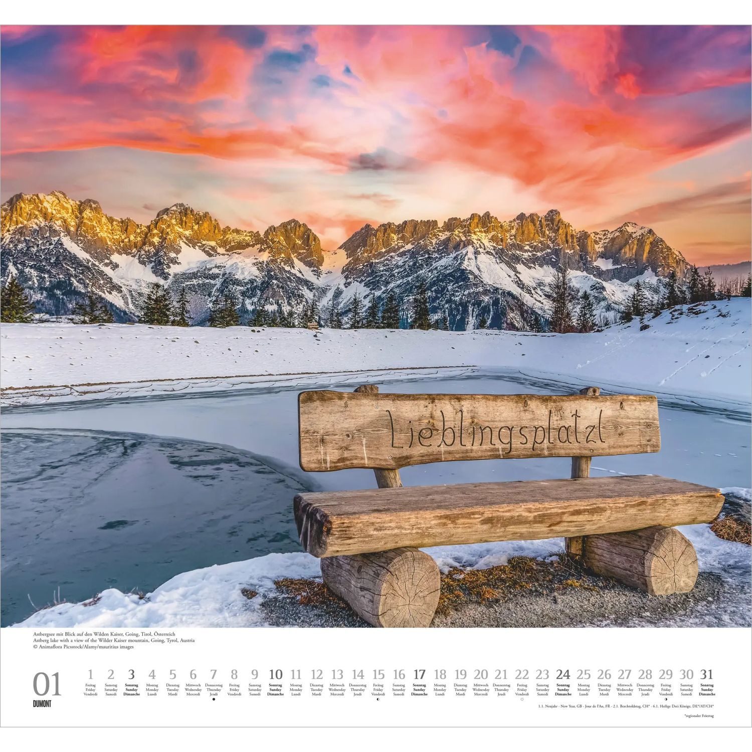 NEUMANN Wandkalender Geliebte Berge 2027