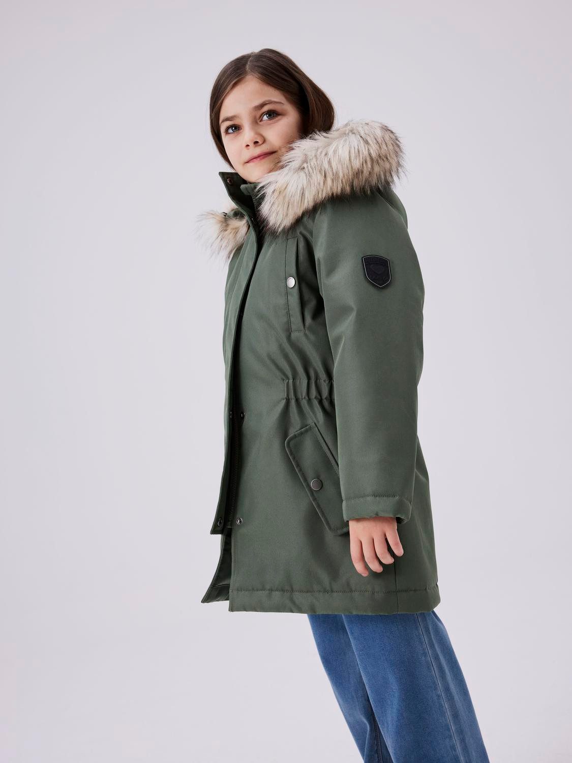 Wintermantel Für Mädchen – Kapuzenjacke Mit Reißverschluss, Warm & Niedlich, Größe 4–12 Jahre