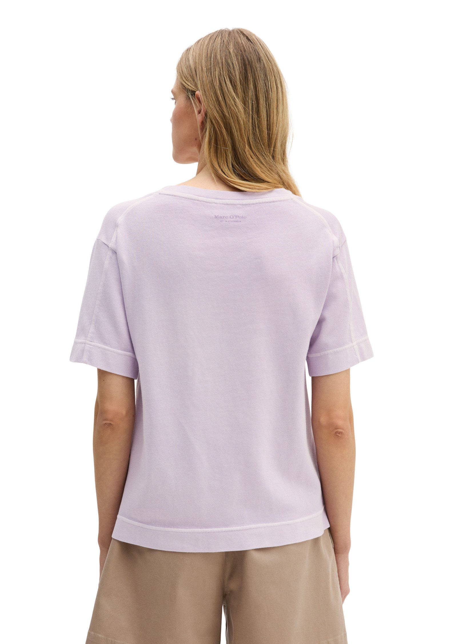Marc O'Polo T-Shirt mit aufgesetzter Satin-Tasche