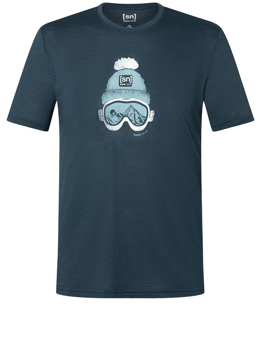 SUPER.NATURAL Sweatshirt für Herren, Merino GOGEANIE Ski Motiv, atmungsakti günstig online kaufen