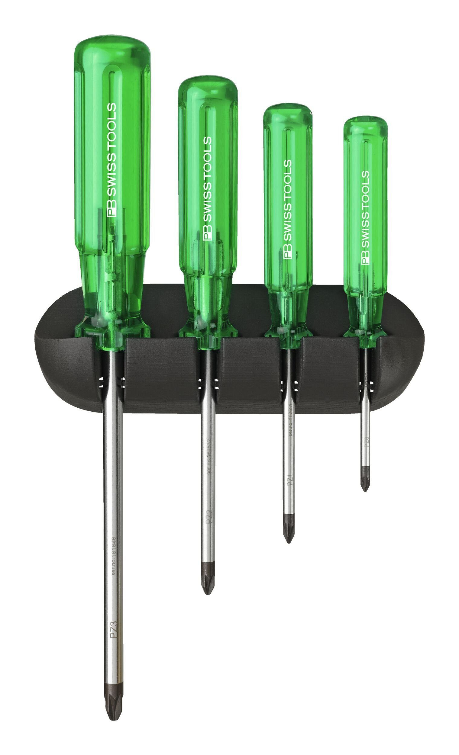 PB Swisstools Schraubendreher, (4 St), Satz PZ im Wandhalter Classic