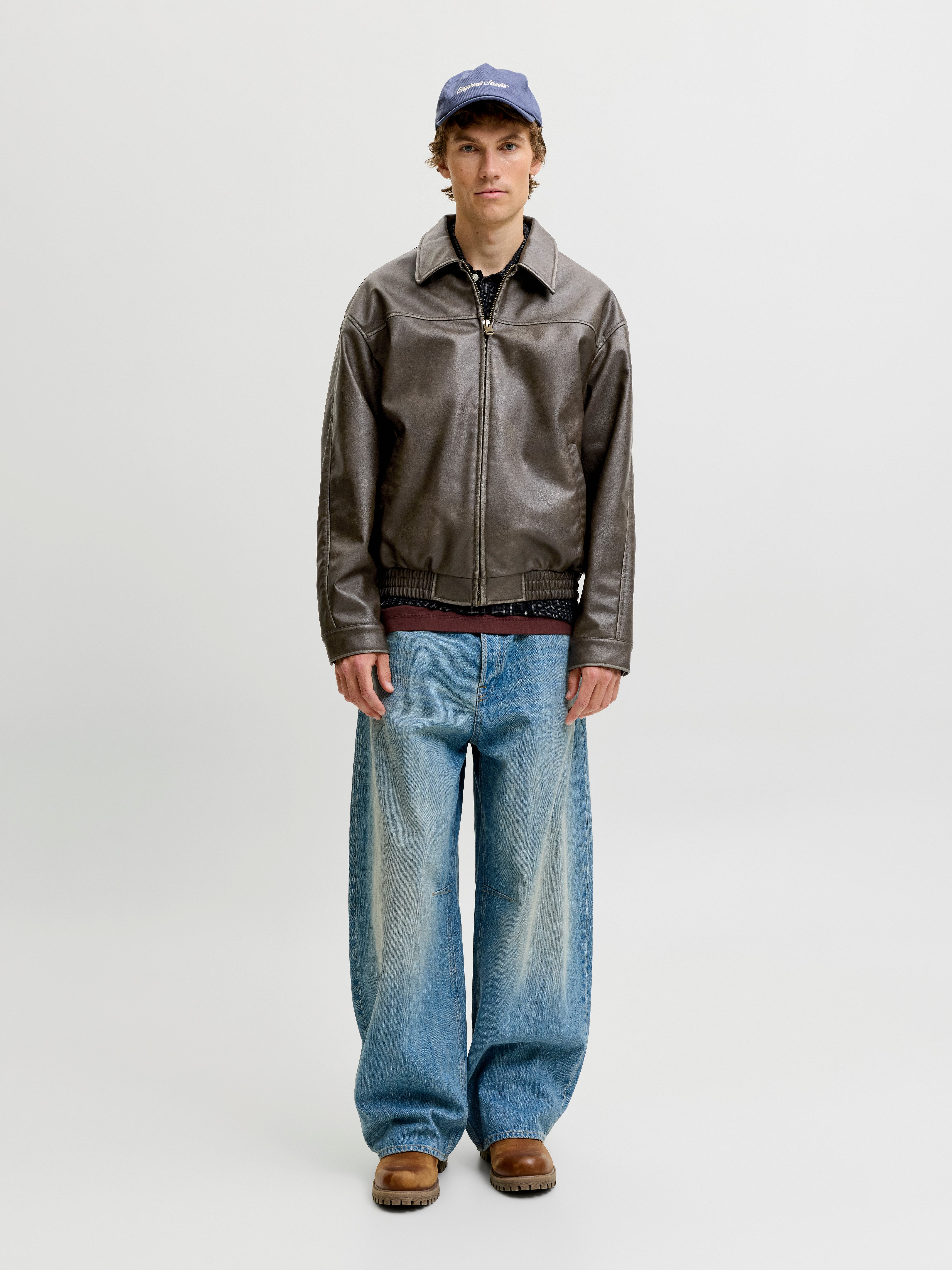 Jack & Jones Lederimitatjacke JJMARLON PU JACKET Kunstfaser, regular fit – Bild 5 von 5
