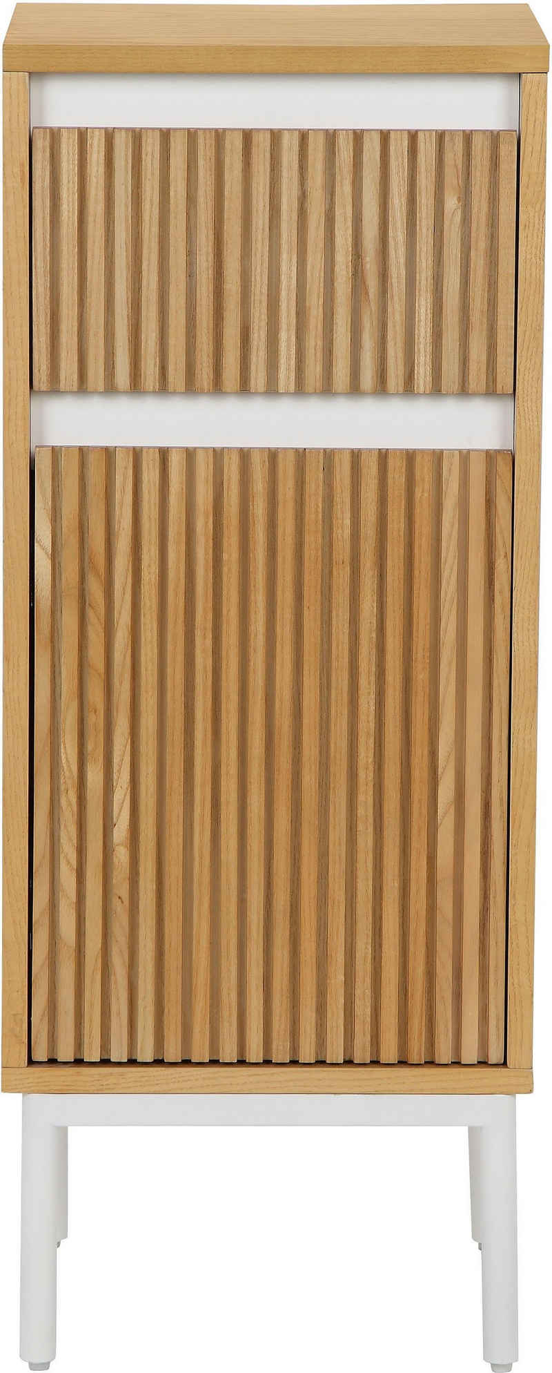 andas Unterschrank Falun Badmöbel, Badezimmerschrank mit Rille, Breite 35 cm