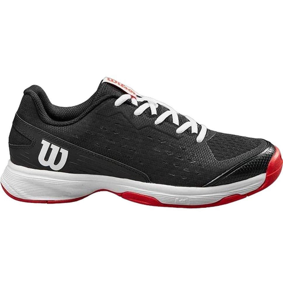 Wilson Rush Pro L Allcourt schwarz/rot Kinder Tennisschuh