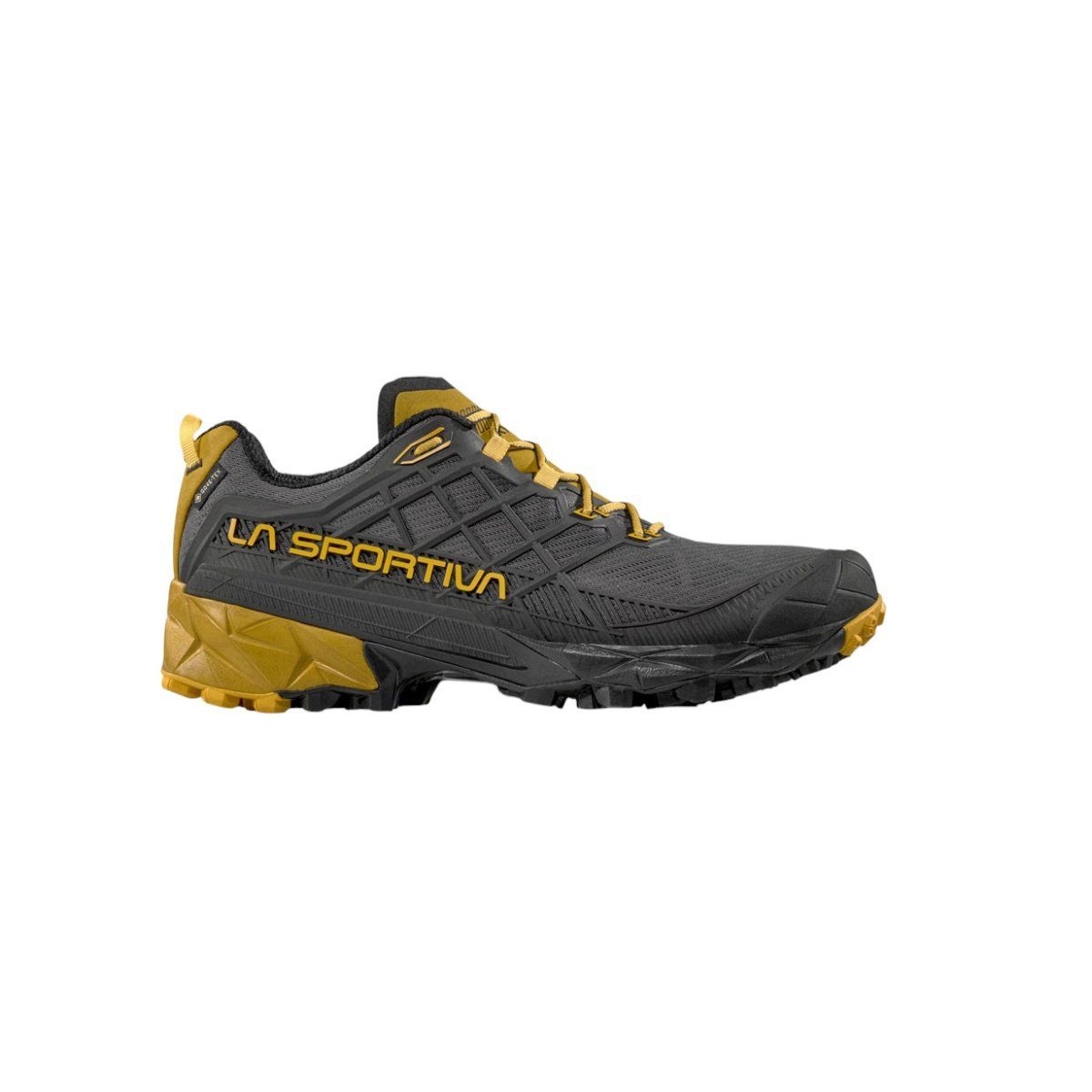La Sportiva Trail-Laufschuhe Akyra II GTX (wasserdicht) carbongrau/gelb Her günstig online kaufen