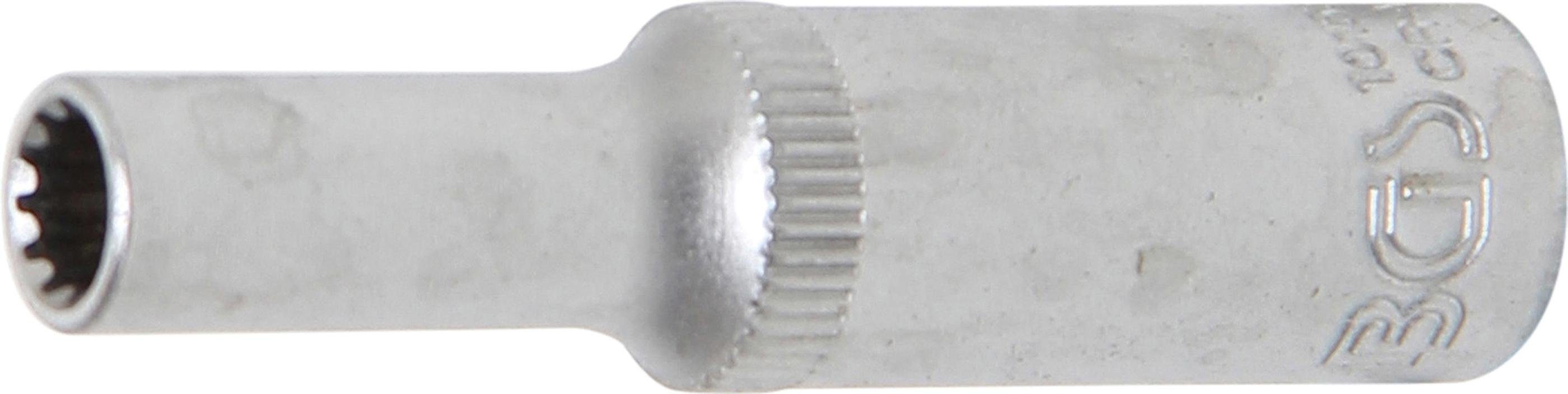 Steckschlüssel-Einsatz Gear Innenvierkant mm 5 Steckschlüssel technic BGS Lock, 6,3 tief, mm SW Antrieb (1/4),