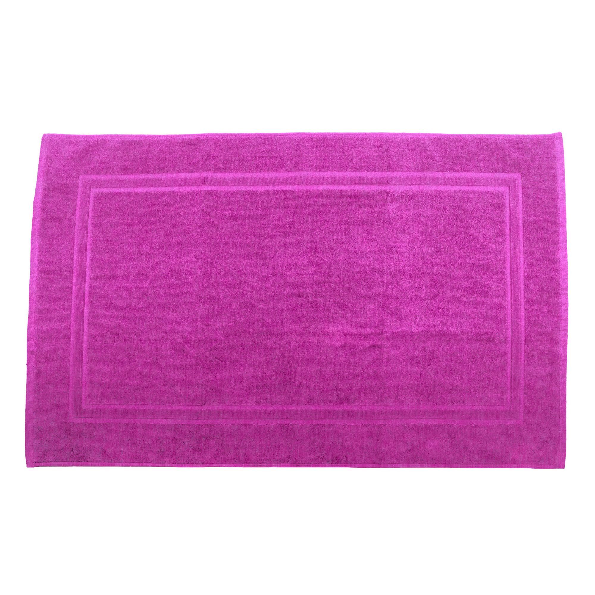 Julie Julsen Badematte 1-Badematte-Pink-50 x 40 cm, Baumwolle, Doppelrahmen
