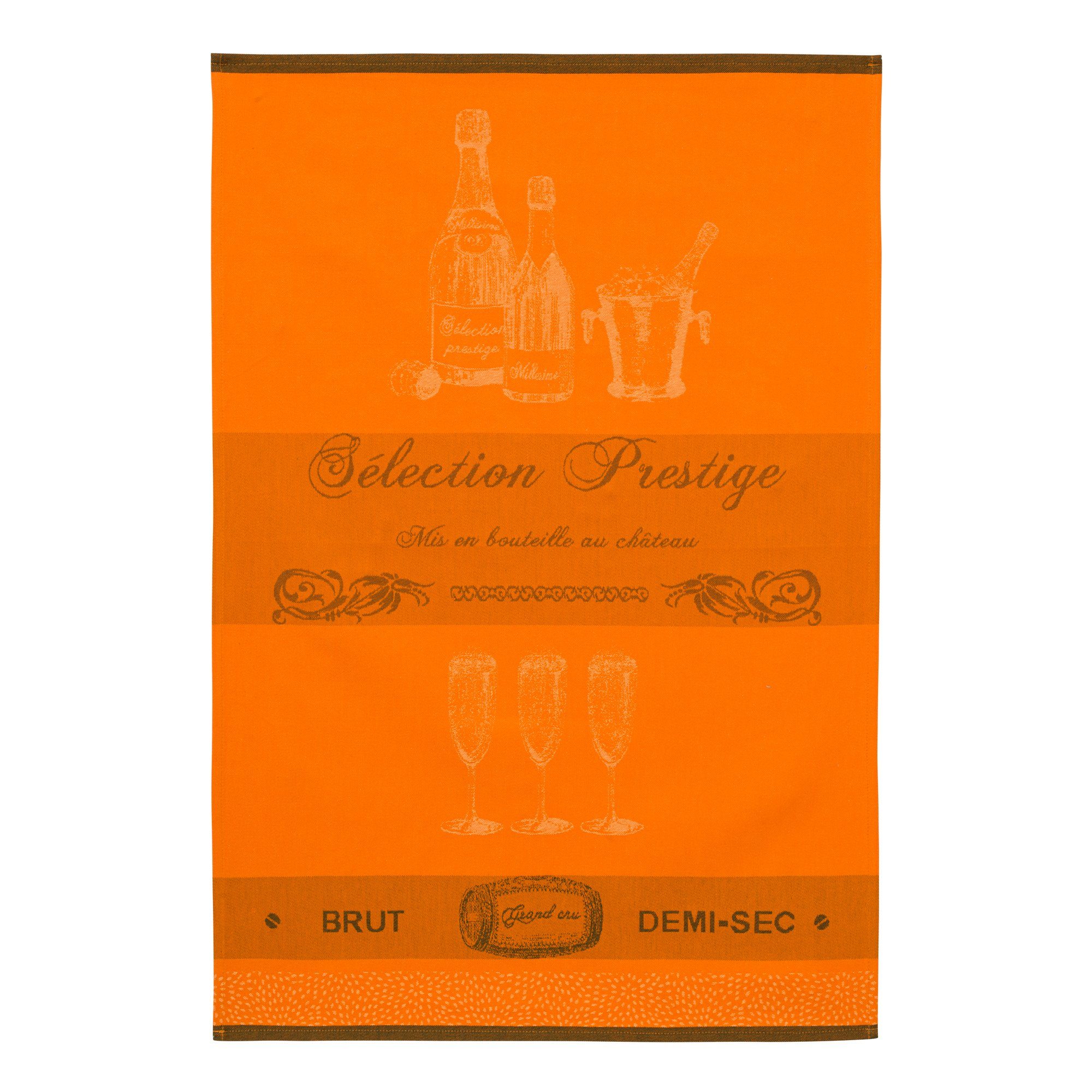 Coucke Geschirrtuch vins et bieres, (Set, 1-tlg), vins et bieres selection prestige, ca. 50x75 cm Jacquard