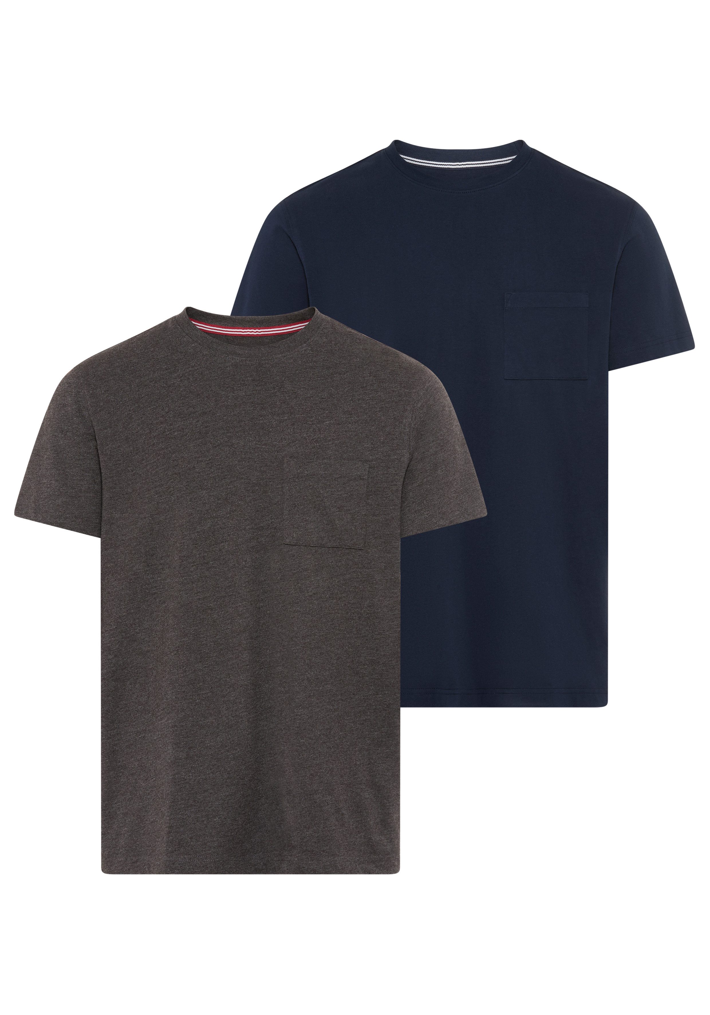 Man's World Rundhalsshirt Neue Kollektion! Regular Fit, kurzarm, mit Brustt günstig online kaufen