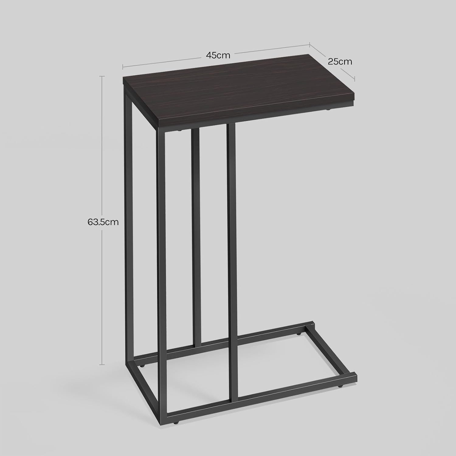 Woltu Beistelltisch (1-St), Sofatisch Tischplatte aus MDF Gestell aus Metall