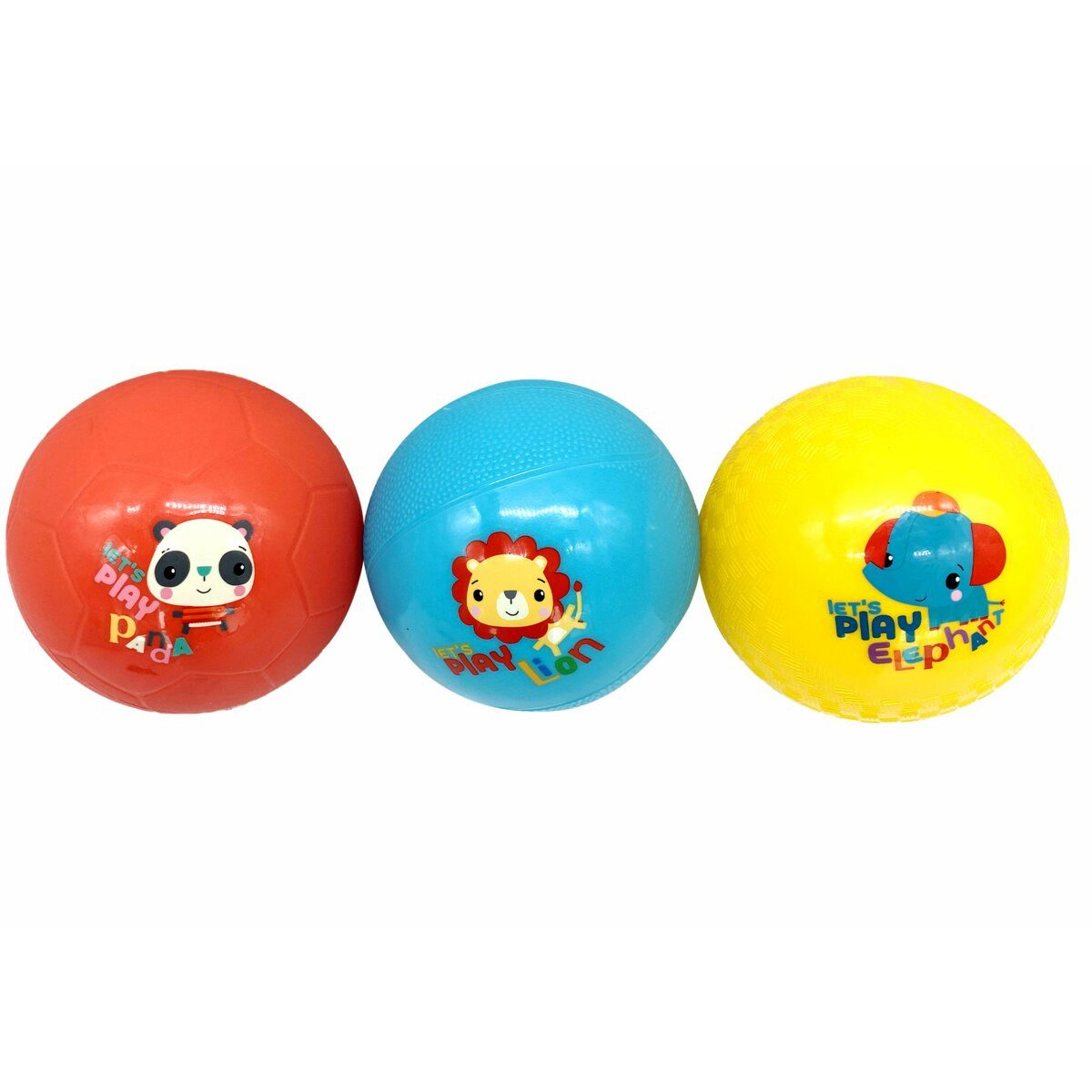 Flummi 3-teiliges Set Weiche Gummibälle ⌀ 12 cm für Babys ab 18 Monaten