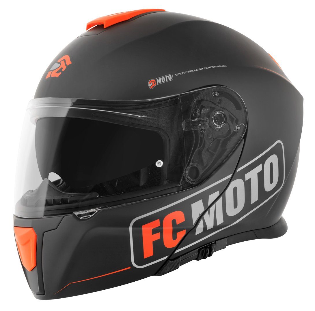 FC-Moto Motorradhelm Novo Straight Klapphelm, Integriertes Sonnenvisier – Bild 3 von 5
