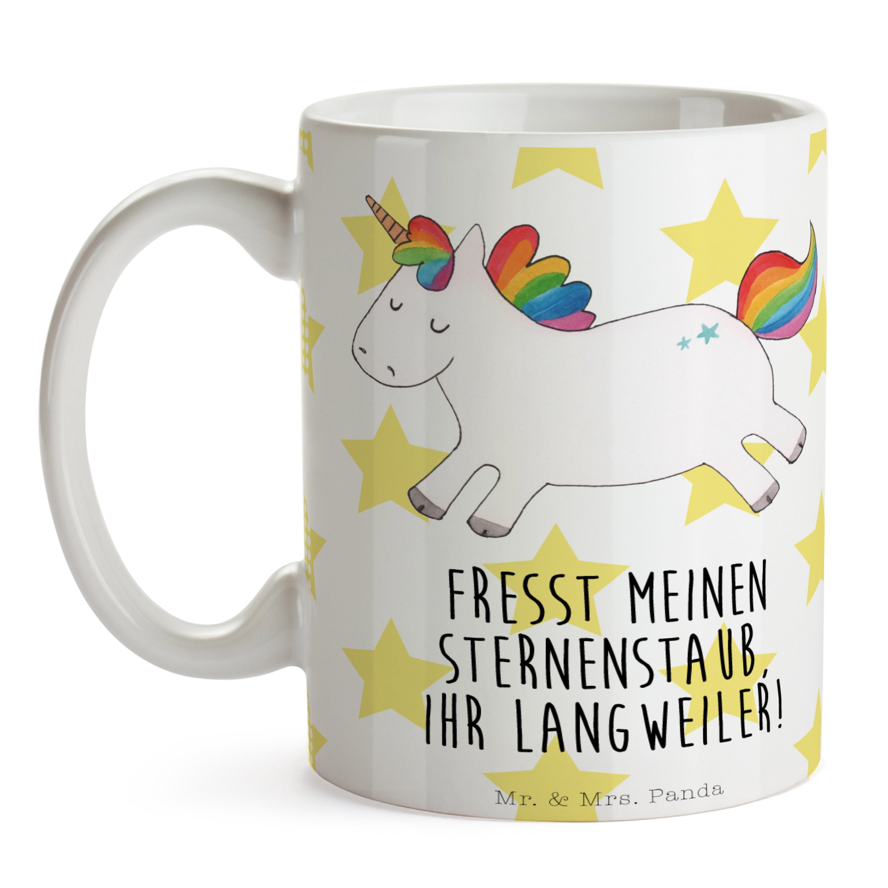 Geschenk, Happy & - - Lachen, Tasse Tasse, Panda Weiß Einhorn Tasse, Sprüche, Mrs. Tasse Mr. Keramik