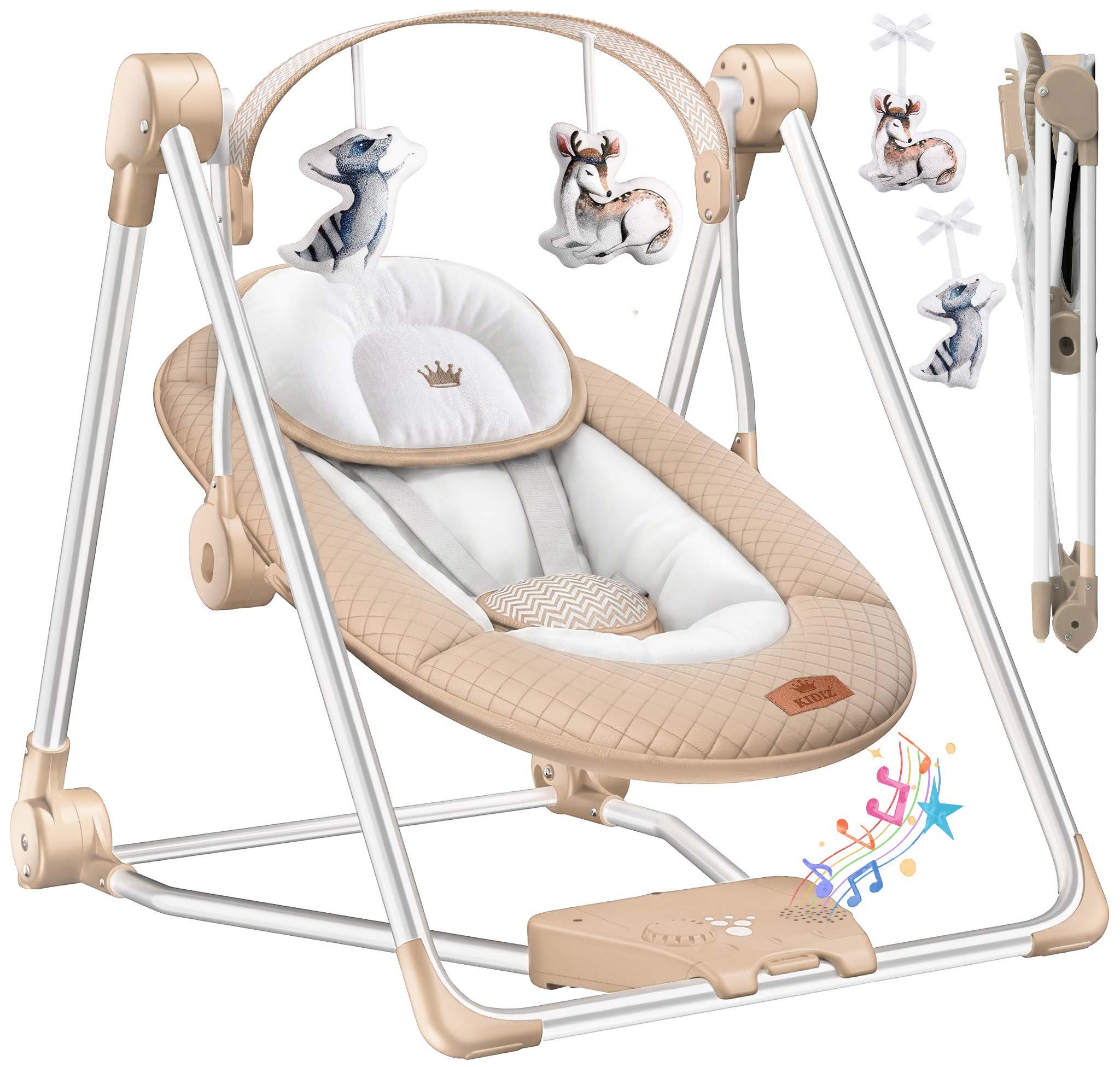 KIDIZ Babywippe, Babywippe Babyschaukel mit Geschwindigkeitseinstellungen